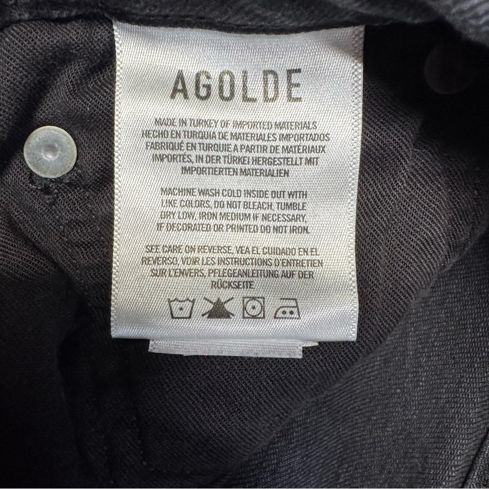 Agolde Riley High Rise Straight Crop Jeans In Panoramic Size 31 - Picture 8 of 9